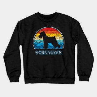 Schnauzer Vintage Design Dog Crewneck Sweatshirt